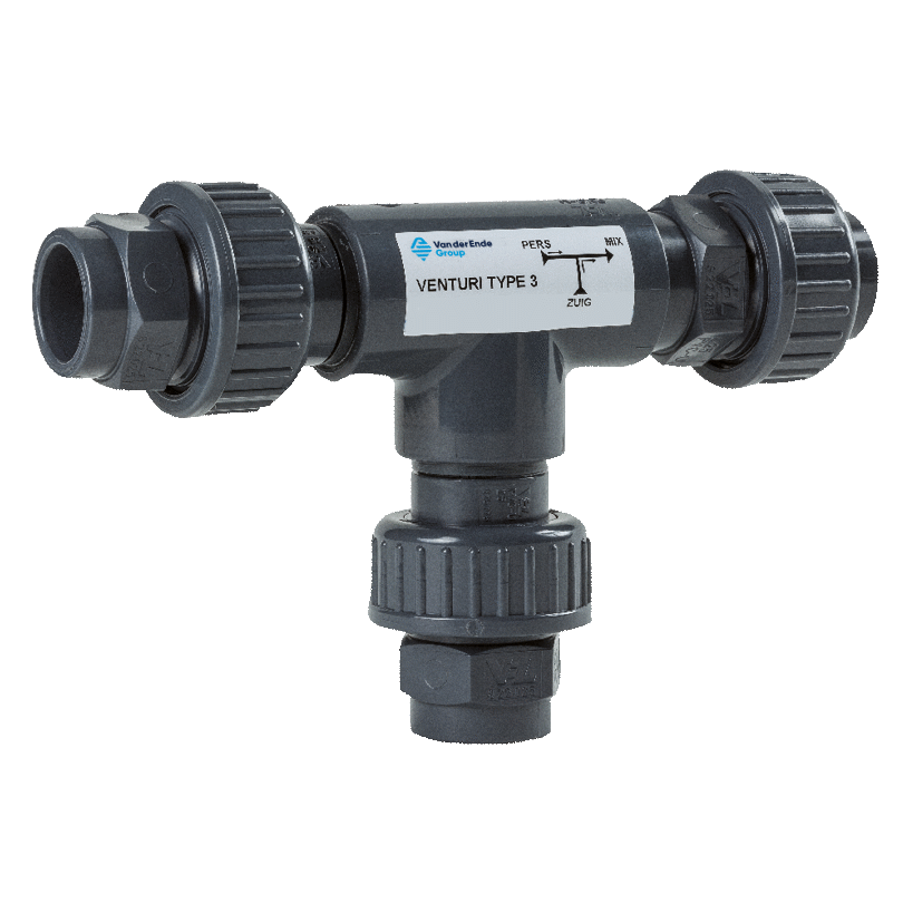 PVC injector venturi t stuk