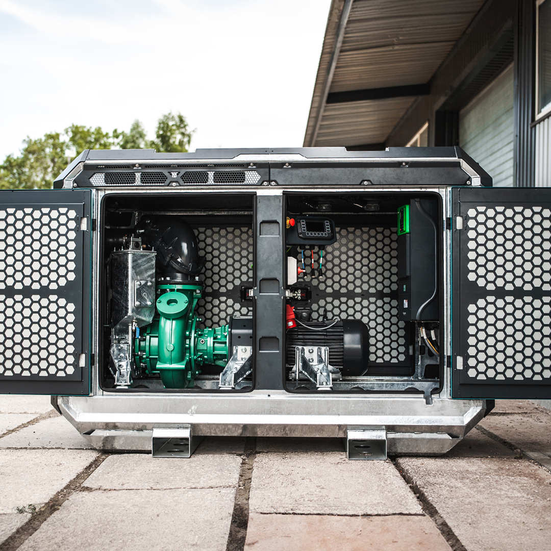 Aeonpump Raptor 6E productfoto deuren open buiten